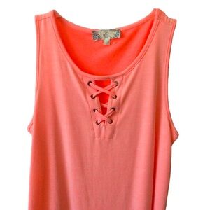 Pink rose pink tank top
